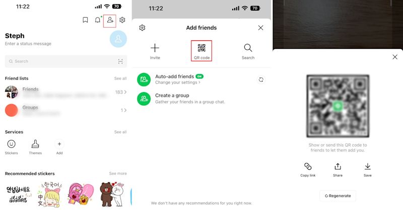 วิธีเพิ่มเพื่อนใน Line ด้วย QR หรือ ID